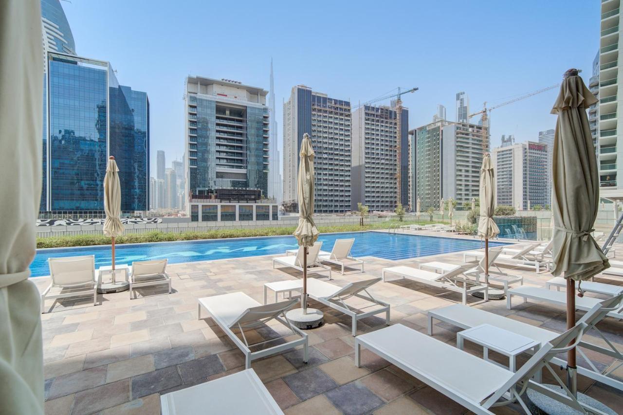 Elegant & Premium 1Bd W Burj Khalifa View! Lejlighed Dubai Eksteriør billede